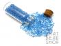 Colour Lined Clear w- Blue Size 11-0 Seed Beads